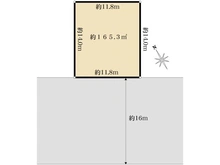 【千葉県/柏市塚崎】柏市塚崎2丁目／土地 区画図
