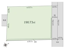 【千葉県/船橋市習志野台】船橋市習志野台四丁目　土地 区画図