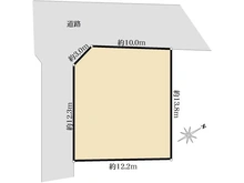 【千葉県/船橋市北本町】船橋市北本町二丁目　古屋付土地 区画図