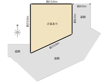 【埼玉県/八潮市大字浮塚】八潮市浮塚　古家付き土地 区画図