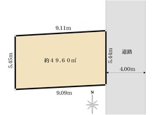 【東京都/江東区大島】江東区大島8丁目　土地 区画図