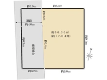 【東京都/目黒区下目黒】目黒区下目黒4丁目　売地 区画図