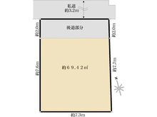 【東京都/豊島区長崎】豊島区長崎3丁目　土地 区画図
