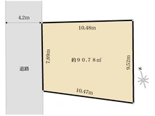 【東京都/豊島区南長崎】豊島区南長崎2丁目　売地 区画図