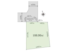 【東京都/世田谷区赤堤】世田谷区赤堤3丁目　土地 区画図