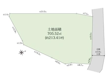 【神奈川県/横浜市中区山手町】横浜市中区山手町　土地 区画図
