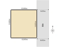 【東京都/町田市高ヶ坂】町田市高ヶ坂5丁目　土地 区画図