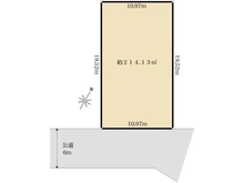 【東京都/八王子市七国】八王子市七国2丁目　土地 区画図
