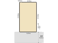 【東京都/町田市南成瀬】町田市南成瀬1丁目　土地 区画図
