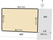 【神奈川県/横浜市鶴見区下末吉】横浜市鶴見区下末吉5丁目　土地 区画図