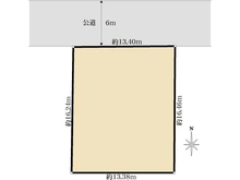 【東京都/町田市成瀬】町田市成瀬1丁目　土地 区画図