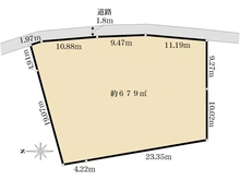 【神奈川県/相模原市南区磯部】相模原市南区磯部　土地 区画図