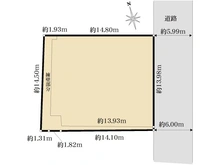【東京都/町田市成瀬】町田市成瀬1丁目　土地 区画図