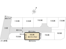 【神奈川県/横浜市瀬谷区阿久和東】阿久和東4丁目　土地　8区画 区画図