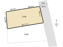 【神奈川県/横浜市金沢区富岡西】金沢区富岡西　1区画（全2区画） 区画図