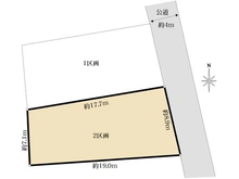 【神奈川県/横浜市金沢区富岡西】金沢区富岡西　2区画（全2区画） 区画図