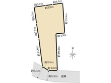 【神奈川県/横浜市中区立野】中区立野　売地 区画図