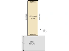 【東京都/千代田区神田神保町】千代田区神田神保町　古家付土地 区画図