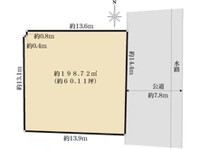 【東京都/日野市百草】日野市百草　売地 区画図