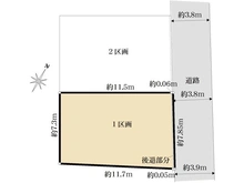 【神奈川県/横浜市旭区さちが丘】横浜市旭区さちが丘～売地NO1区画～ 区画図