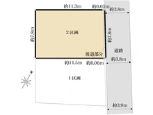 【神奈川県/横浜市旭区さちが丘】横浜市旭区さちが丘～売地NO2区画～ 区画図