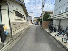 【神奈川県/藤沢市鵠沼海岸】藤沢市鵠沼海岸6丁目　古家付土地 前面道路