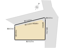 【神奈川県/茅ヶ崎市小和田】茅ヶ崎市小和田1丁目　土地 区画図