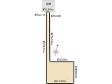 【神奈川県/藤沢市天神町】藤沢市天神町3丁目　古家付土地 区画図