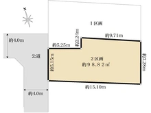 【神奈川県/藤沢市鵠沼海岸】藤沢市鵠沼海岸6丁目　土地　2区画/全2区画 区画図