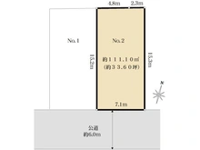 【神奈川県/藤沢市辻堂東海岸】藤沢市辻堂東海岸3丁目 売地 No.2/全2区画 区画図