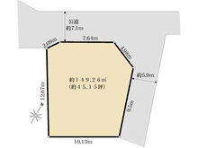 【神奈川県/平塚市真田】平塚市真田4丁目 売地 区画図