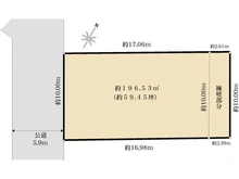 【神奈川県/平塚市真田】平塚市真田4丁目　売地 区画図