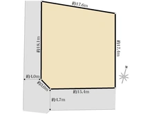 【神奈川県/茅ヶ崎市菱沼海岸】茅ヶ崎市菱沼海岸 古家付き土地 区画図