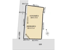 【東京都/豊島区池袋本町】豊島区池袋本町2丁目　建物付き売地 区画図
