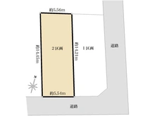 【東京都/足立区伊興】足立区伊興4丁目　2区画 区画図
