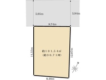 【東京都/新宿区西落合】新宿区西落合四丁目　売地 区画図