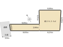 【東京都/渋谷区本町】渋谷区本町五丁目　売地 区画図
