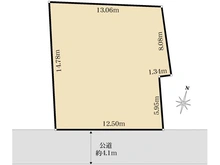 【東京都/新宿区西新宿】新宿区西新宿四丁目　建物付土地 区画図