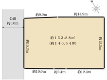 【東京都/武蔵野市吉祥寺本町】武蔵野市吉祥寺本町4丁目　売地 区画図