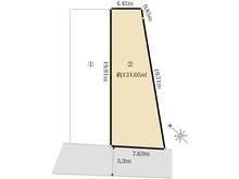 【東京都/三鷹市牟礼】三鷹市牟礼1丁目　売地 区画図
