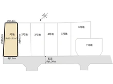 【東京都/西東京市芝久保町】西東京市花小金井芝久保町　売地　1号地 区画図