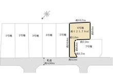 【東京都/西東京市芝久保町】西東京市花小金井芝久保町　売地　6号地 区画図