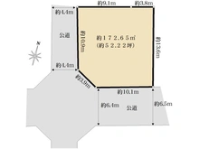 【神奈川県/横浜市緑区長津田】横浜市緑区長津田1丁目　売地 区画図