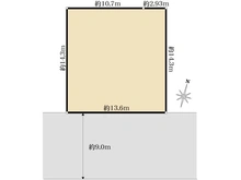 【東京都/八王子市北野台】八王子市北野台4丁目　売地 区画図