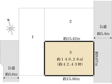 【東京都/国分寺市高木町】国分寺市高木町三丁目3区画 区画図