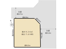 【東京都/西東京市富士町】西東京市富士町4丁目　売地 区画図