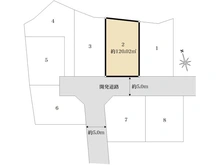 【東京都/稲城市東長沼】稲城市東長沼15区画分譲地／区画2 区画図