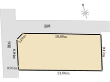 【東京都/調布市布田】調布市布田五丁目　土地 区画図