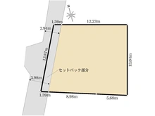 【東京都/府中市本宿町】府中市本宿町4丁目　古家付土地 区画図