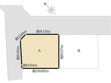 【東京都/調布市布田】調布市布田五丁目土地　A区画 区画図
